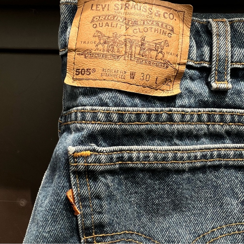 Vintage Orange Tab Levi 505